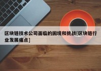 区块链技术公司面临的困境和挑战[区块链行业发展痛点]