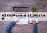 迅雷下载区块链公司大赚[迅雷区块链怎么赚钱]