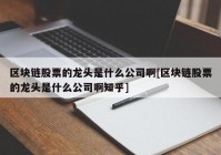 区块链股票的龙头是什么公司啊[区块链股票的龙头是什么公司啊知乎]